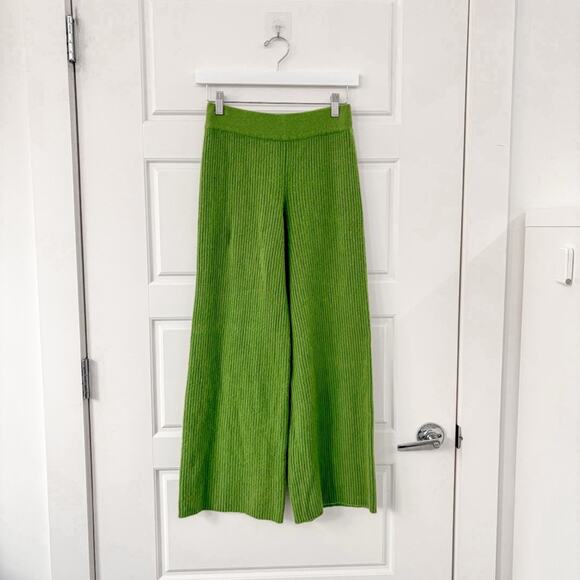 nap Cashmere Rib-Knit Leisure Bottoms - Picture 4 of 9